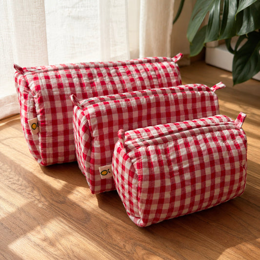 Strawberry Picnic Cosmetic Bag